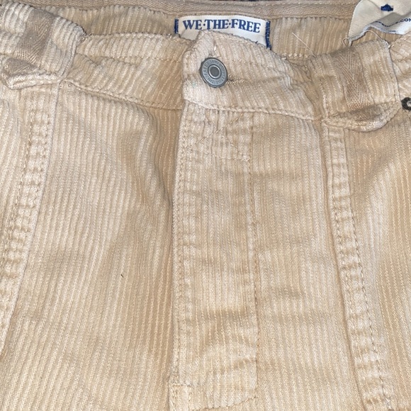 Free People We the Free. Beige corduroy slouch pants  fashion and roomy pockets - Picture 5 of 12